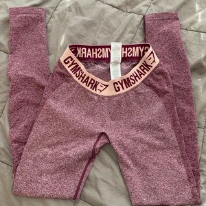 Pink Gymshark Mid-rise flex leggings